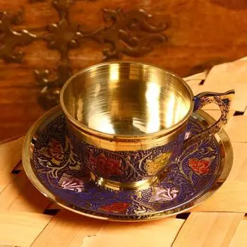 Чайная пара «Жоан», 13136 см, латунь