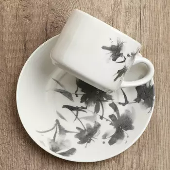 Чайная пара керамическая Dolce Ceramo. «Соцветие», 200 мл