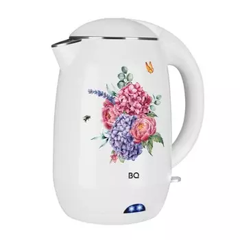 Чайник электрический BQ KT1702P, 1.8 л, 2200 Вт, "цветы"