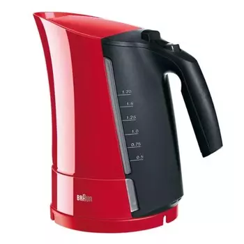 Чайник электрический Braun WK 300 RD, пластик, 1.7 л, 2200 Вт, красный