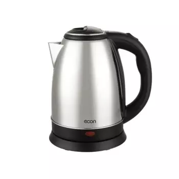 Чайник электрический ECON ECO-1869KE, металл, 1.8 л, 1800 Вт, серебристый