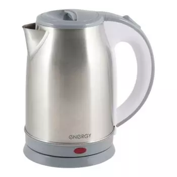 Чайник электрический Energy E-202, металл, 1.8 л, 1500 Вт, серебристо-серый