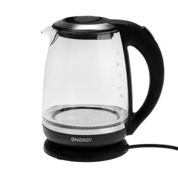 Чайник электрический ENERGY E-295, стекло, 2 л, 2200 Вт, чёрный