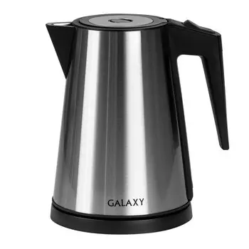 Чайник электрический Galaxy GL 0326, металл, колба металл, 1.2 л, 1200 Вт, сталь