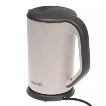 Чайник электрический Galaxy GL 0330, пластик, колба металл, 1.7 л, 2000 Вт, бежевый