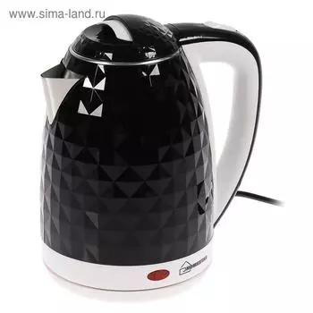 Чайник электрический HOMESTAR HS-1015, пластик, 1.8 л, 1500 Вт, черно-белый