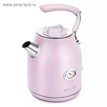 Чайник электрический Kitfort KT-663-3, металл, 1.7 л, 2200 Вт, розовый