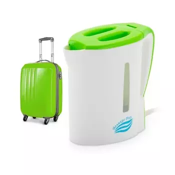 Чайник электрический «Мая-1‎‎», пластик, 0.5 л, 500 Вт, бело-салатовый