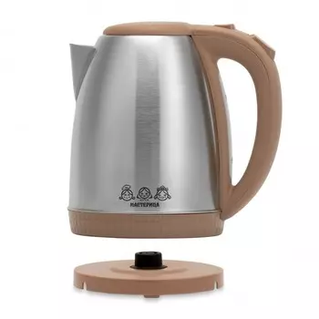 Чайник электрический «Мастерица EK-1801М», металл, 1,8л, 1500 Вт, цвет капучино