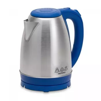 Чайник электрический «Мастерица EK-1801М», металл, 1,8л, 1500 Вт, цвет синий