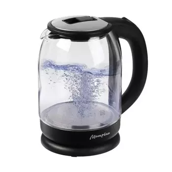 Чайник электрический "Матрёна" MA-154, стекло, 1.8 л, 1500 Вт, чёрный