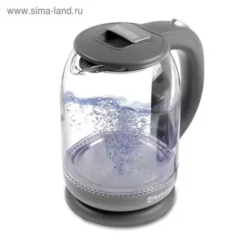 Чайник электрический Sakura SA-2709G, стекло, 1.8 л, 1800 Вт, темно-серый