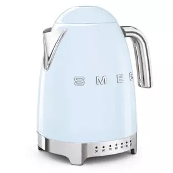 Чайник электрический Smeg KLF04PBEU, металл, 1.7 л, 2400 Вт, регулировка t°, голубой