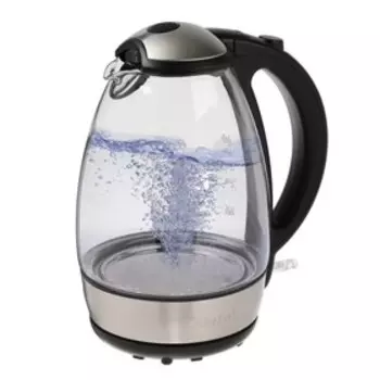 Чайник электрический Tefal KI720830, стекло, 1.7 л, 2400 Вт, серебристый