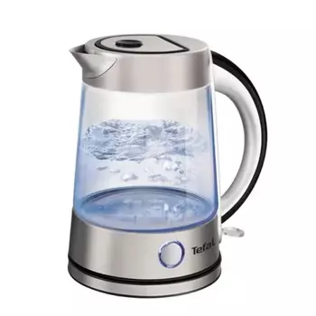 Чайник электрический Tefal KI760D30, стекло, 1.7 л, 2400 Вт, серебристый