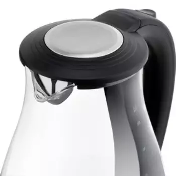 Чайник электрический Vitek VT-1155, стекло, 1.7 л, 2200 Вт, чёрный