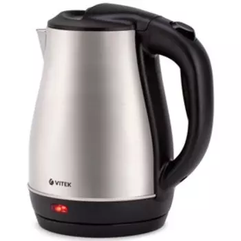 Чайник электрический Vitek VT-7057, металл, 1.8 л, 1850 Вт, серебристо-чёрный