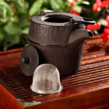 Чайник «Футун», 1 л, с ситом, цвет коричневый