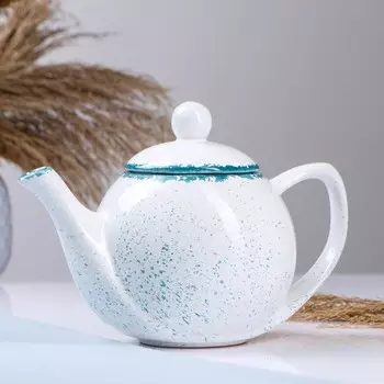 Заварочный чайник Борисовская керамика «Варадеро», 1,2 л, 1416,5 см, белый