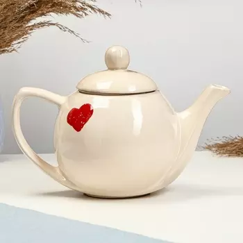 Чайник "Элегант" 1,2л / 14х16,5см, валентинка