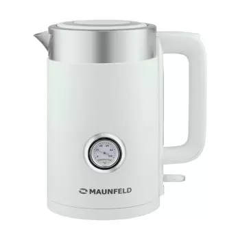 Чайник MAUNFELD MFK-631BL, металл, 1.7 л, 2200 Вт, белый