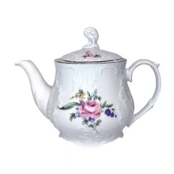 Чайник Rococo «Мейсенский букет, отводка золото», 0.55 л