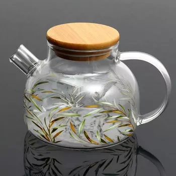 Чайник заварочный с бамбуковой крышкой «Тропики», 600 мл