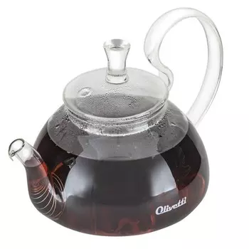 Чайник заварочный 2-в-1 Olivetti GTK089, из стекла, 800 мл , термостойкое стекло