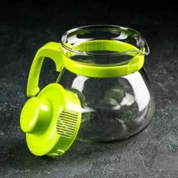 Заварочный чайник Доляна «Лягушонок», 750 мл, стекло, зелёный
