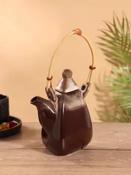 Чайник заварочный «Флоренс», керамика, коричневый