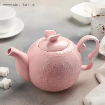 Чайник заварочный «Сьюзен», 700 мл, цвет розовый