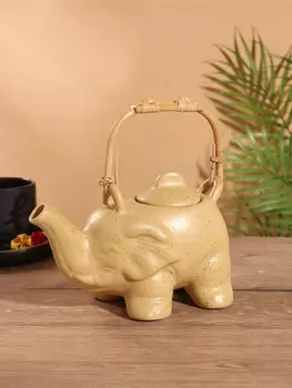 Чайник заварочный «Слон» керамический, бежевый