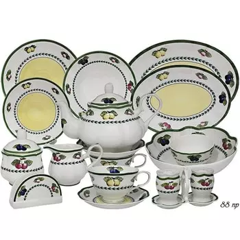 Чайно-столовый сервиз Lenardi «Фрукты», 88 предметов