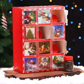 Чай подарочный адвент-календарь «Новогодняя почта», 215 г