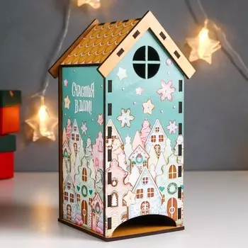 Чайный домик "Домики сладкие" 20х10,5х10 см