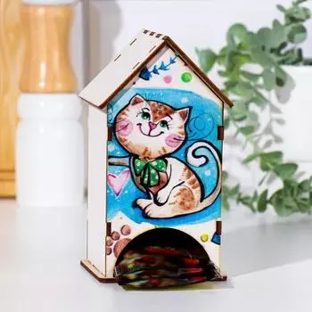 Чайный домик "Котик" 9,5х 8,5 х 15,5 см