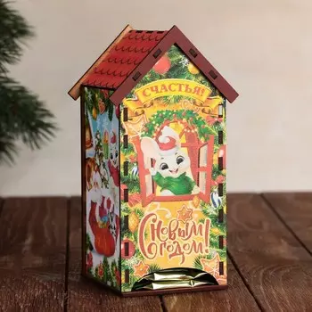 Чайный домик «Счастья», 9 х 8,6 х 19,2 см.
