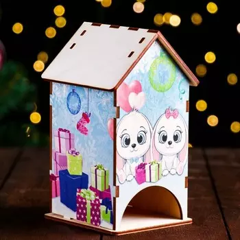 Чайный домик "Символ года 2023. Зайки" 15,5х8,5х9,5 см