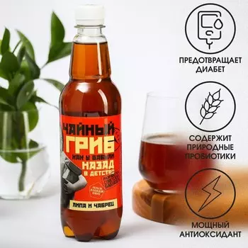 Чайный гриб «Липа и чабрец», 0,555 л.