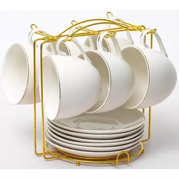 Чайный набор Balsford «Грация. Шёлк», новый костяной фарфор, 235 мл, 12 предметов