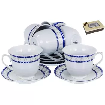 Чайный набор Guterwahl «Венера тания», 12 предметов, 220 мл, декор серебро