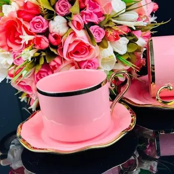 Чайный набор Lenardi, фарфор, 350 мл, 12 предметов