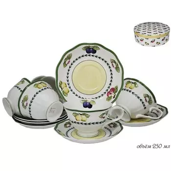 Чайный набор Lenardi «Фрукты», 12 предметов