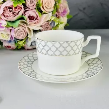 Чайный набор Lenardi «Версаль», костяной фарфор, 12 предметов