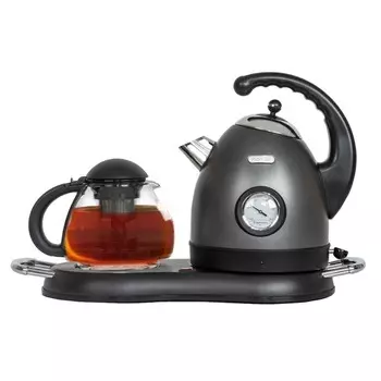 Чайный набор Pioneer KE580M, 1.7 л, 2200 Вт, чёрный