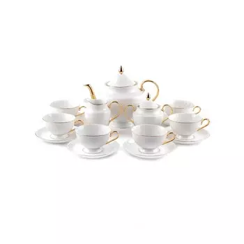 Чайный сервиз Cmielow Astra «Отводка золото», 15 предметов