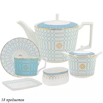 Чайный сервиз из 18 предметов