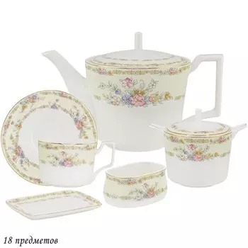 Чайный сервиз Lenardi Fleur, 18 предметов