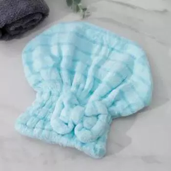 Чалма для сушки волос Доляна, микрофибра, цвет МИКС