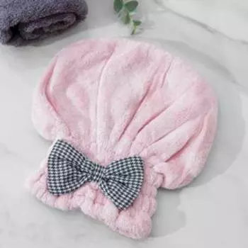 Чалма для сушки волос Доляна, микрофибра, цвет МИКС